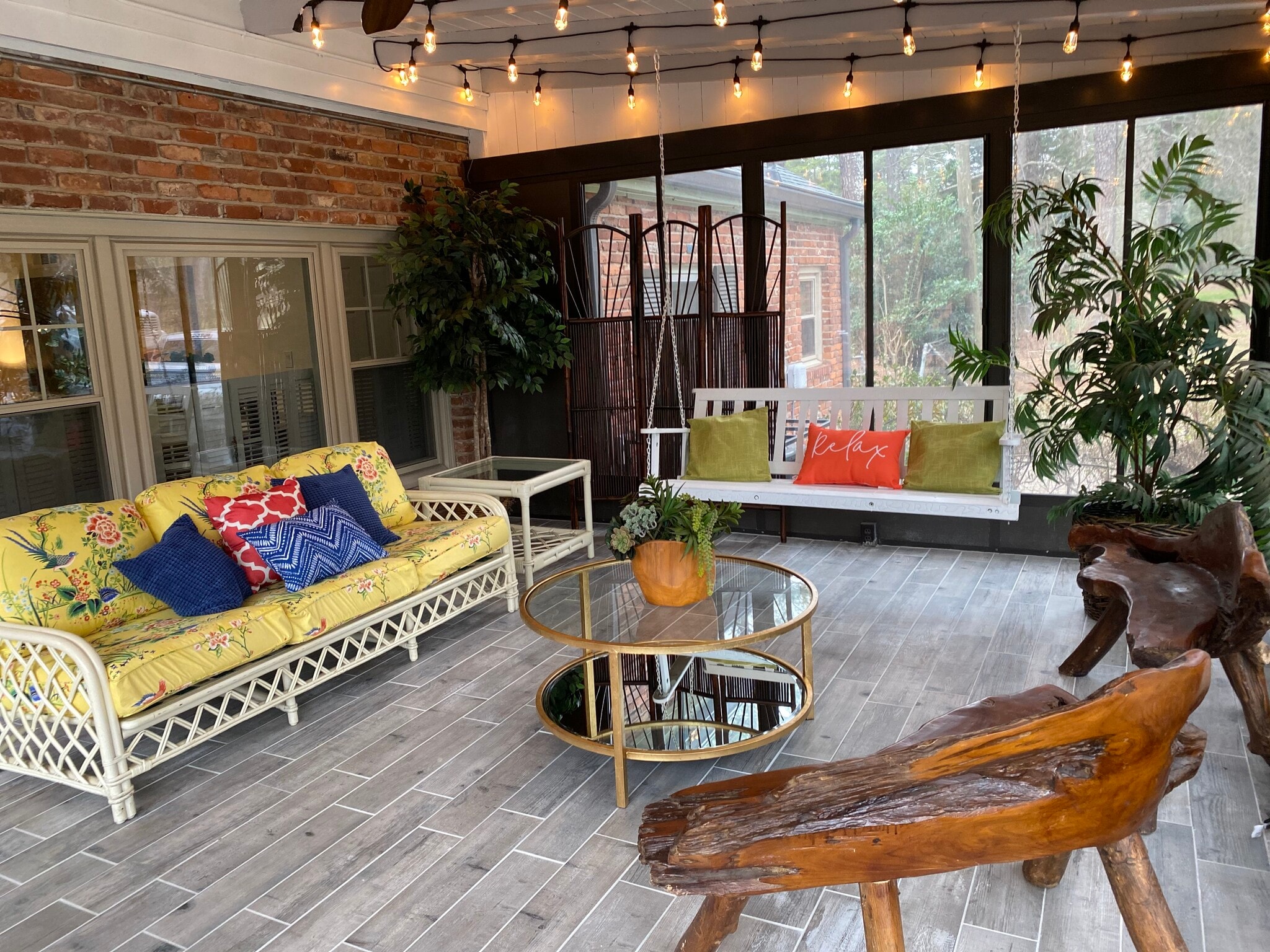 An evening retreat under glowing lights, where your oasis view takes center stage. - 5460 Scofield Rd