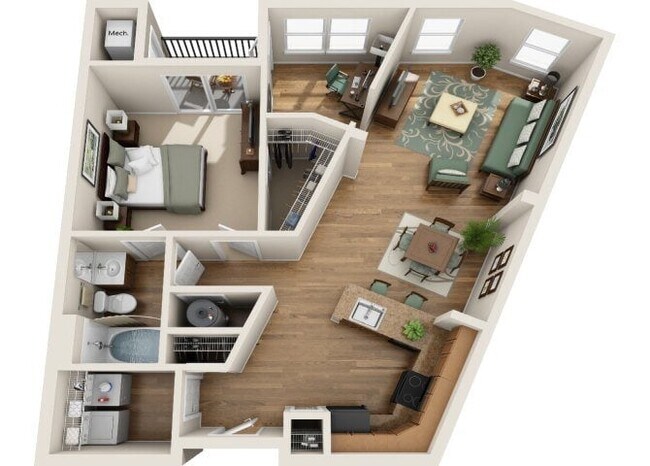 Floorplan - Summerfield At Morgan Metro Apartments