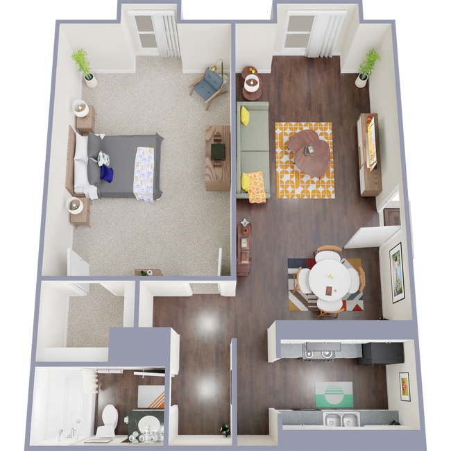 Floorplan - Bainbridge Apartments