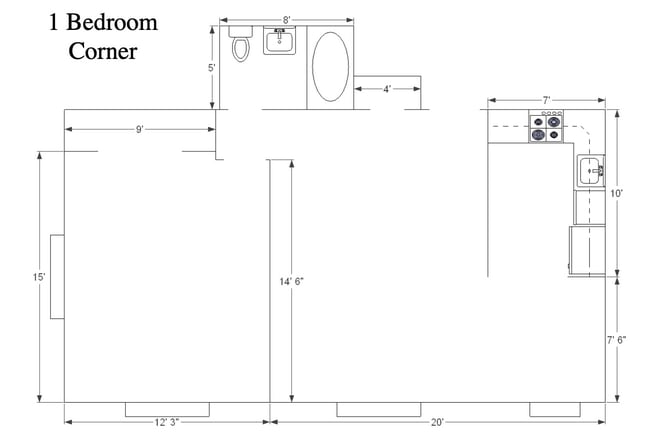 Floorplan - Garner House Apartments