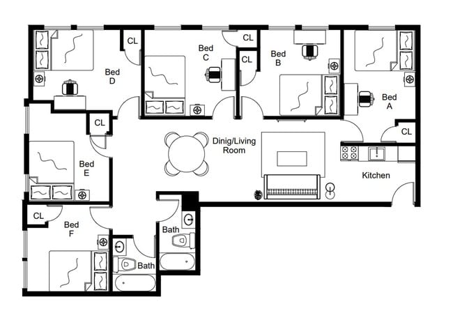 Building Photo - Room in Shared 6 bed/2 bath home