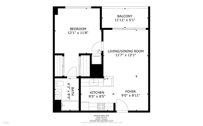 Building Photo - Downtown Acqua Vista 1 Bedroom Condo!