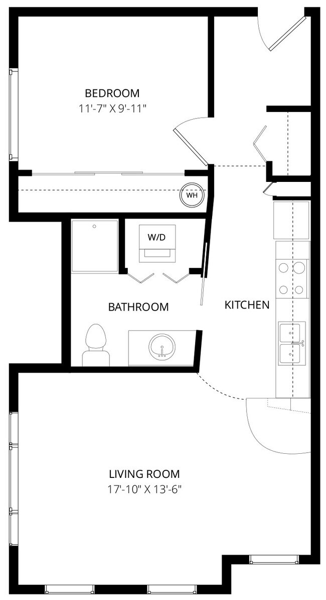Palermo - 600sqft - Aventine Apartment Homes