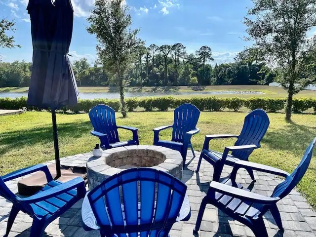 Newly build firepit deck - 1488 Aspenwood Dr