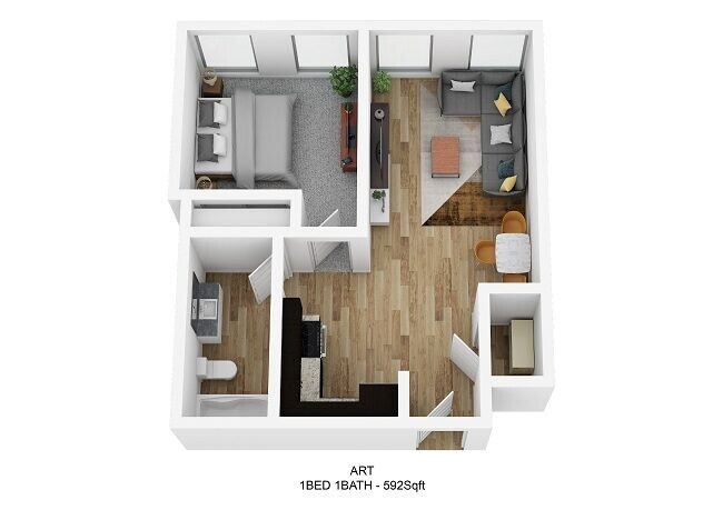 Floorplan - Schoolhouse Flats Apartments