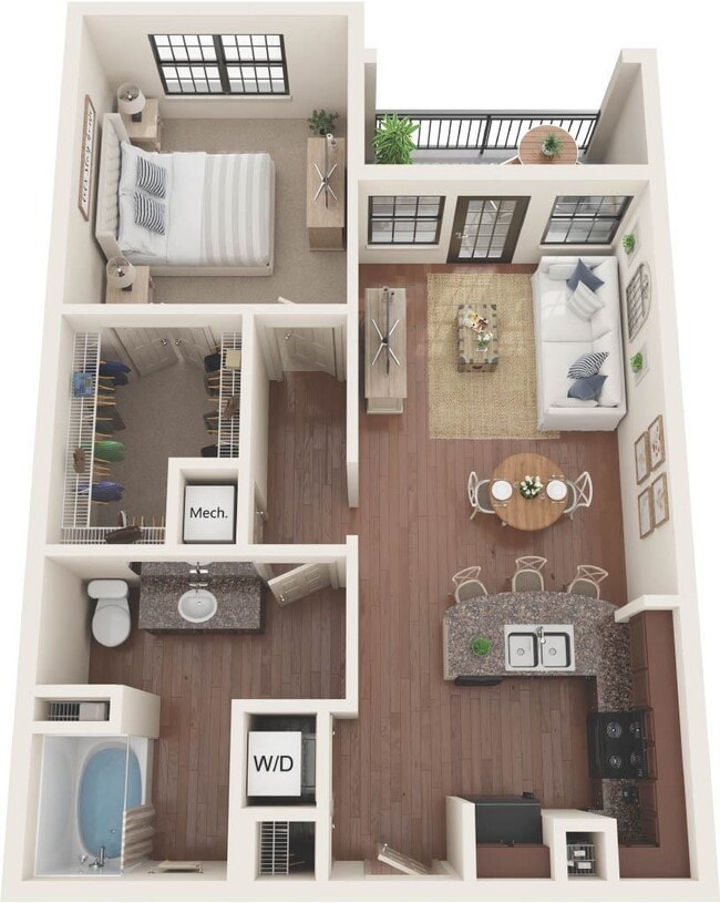 Floorplan - CREEKSIDE VUE APARTMENTS