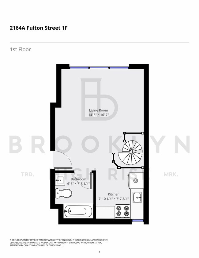 Floorplan - Brooklyn High Rise