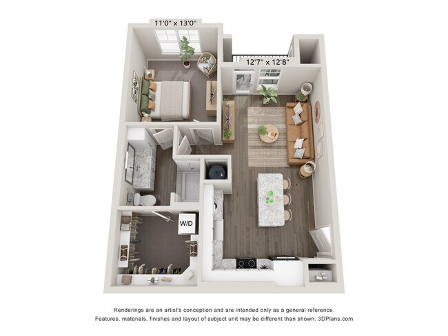 Floorplan - Lenox Sienna | Apartments & Townhomes