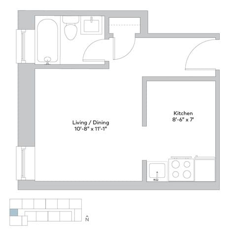 Floorplan - 5501 S. Cornell