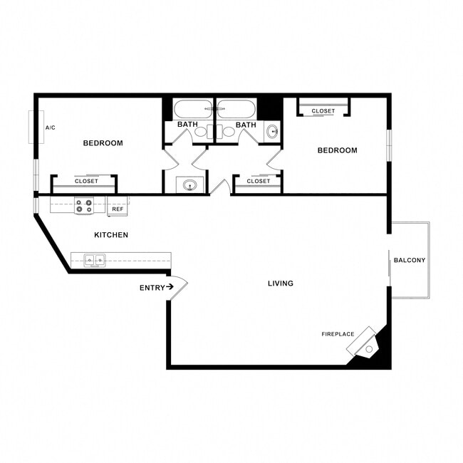 Floorplan - Kingsley Court Apartments