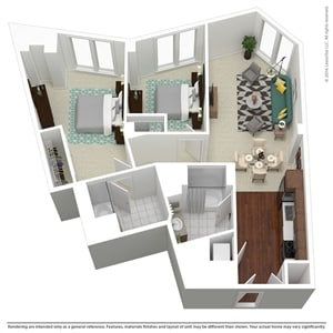 2br/2ba - Rincon Green