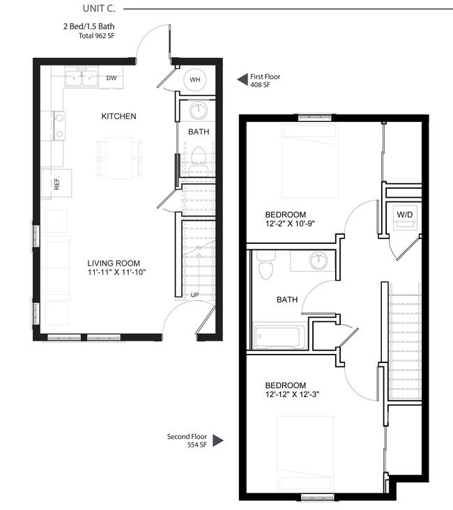 Floorplan - Royal Oak Apartments