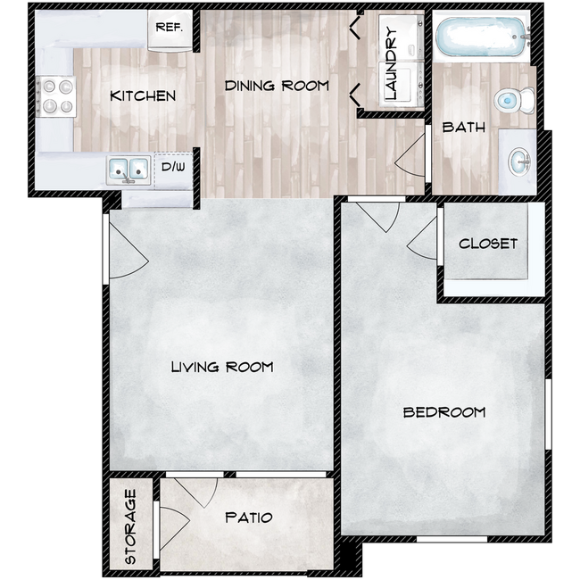One Bed One Bath - Aria at Ralston