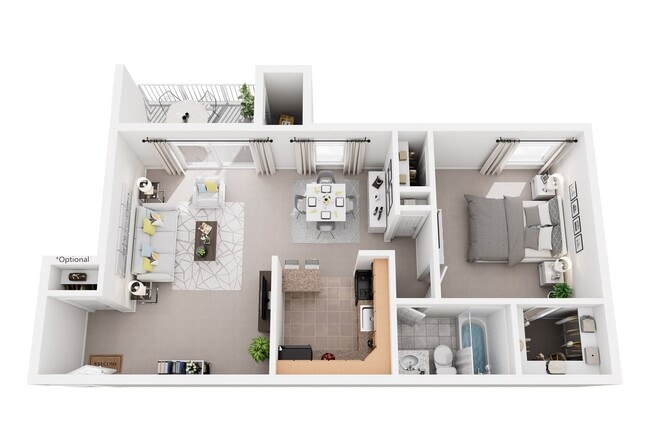 1 Bedroom - Brookstone