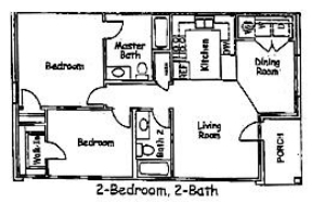 2BR/2BA - Greenview Estates Apartments