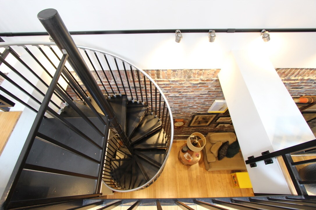 Sprial Staircase Looking Down - 139 7th St