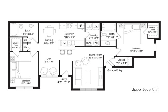 Floorplan - Cascade Shores Townhomes + Flats