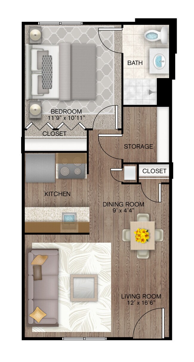 Floorplan - New Forest Haven - 55+ Apartments