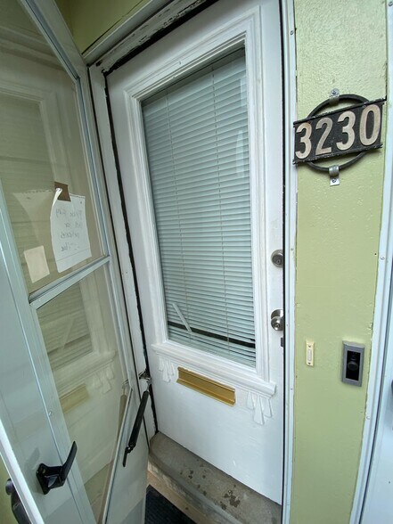Entry door - 3230 Pennsylvania Ave