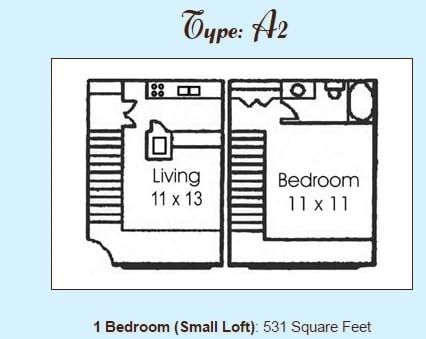 A2 with small Loft - Treehouse Apartments