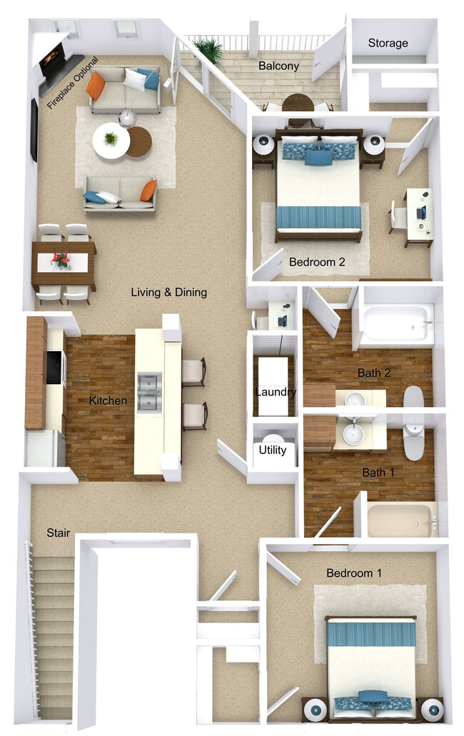 Floorplan - Lakeshore Apartments