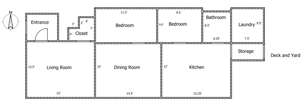 Floor Plan - 3047 N Troy St