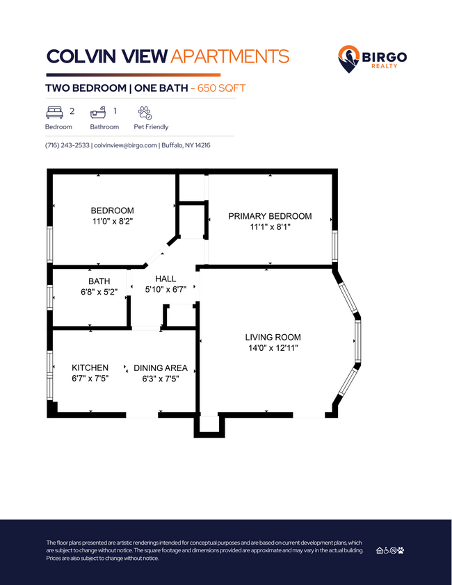 Floorplan - Colvin View Apartments