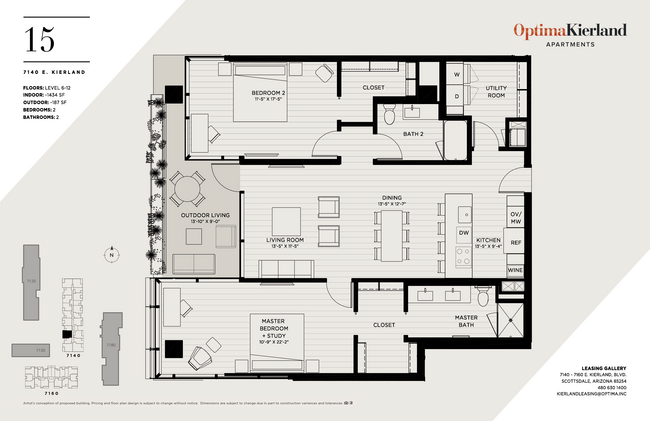 Floorplan - Optima Kierland Apartments