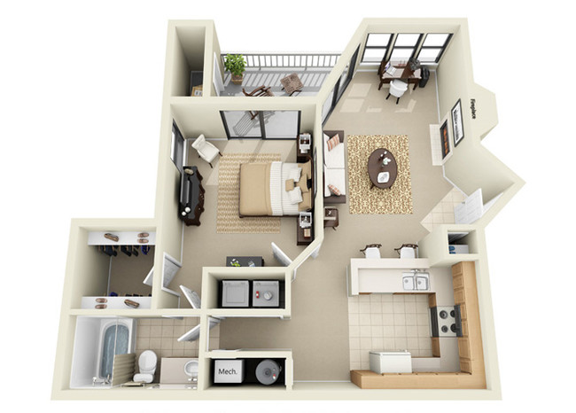 Floorplan - The Arbors at Breckinridge Apartment Homes