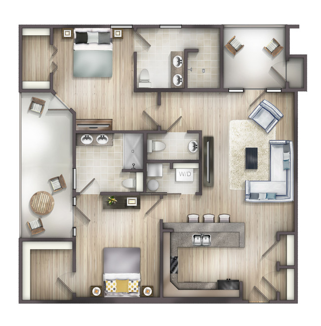 Floorplan - River Birch Apartments