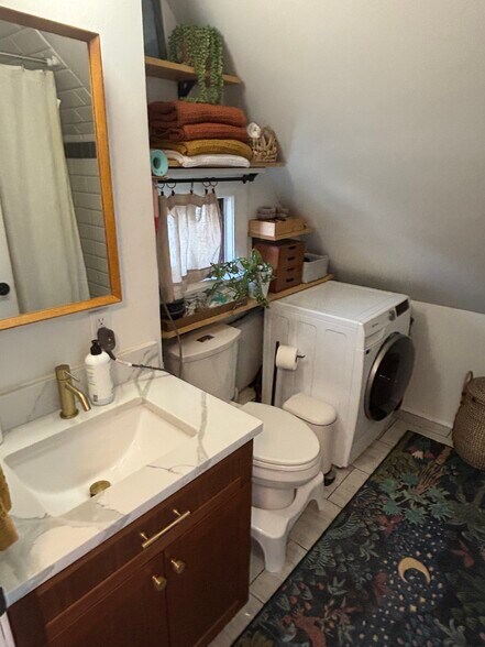 Bathroom with washer and dryer - 111 Glenwood Ave