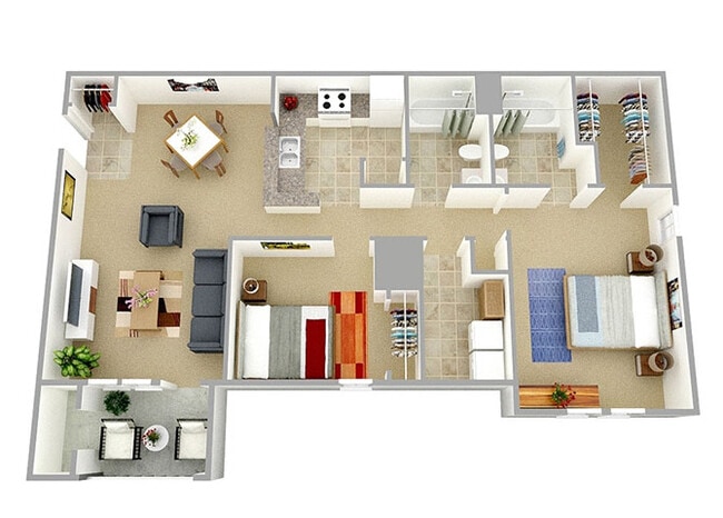 Floorplan - Autumn Wind Apartments
