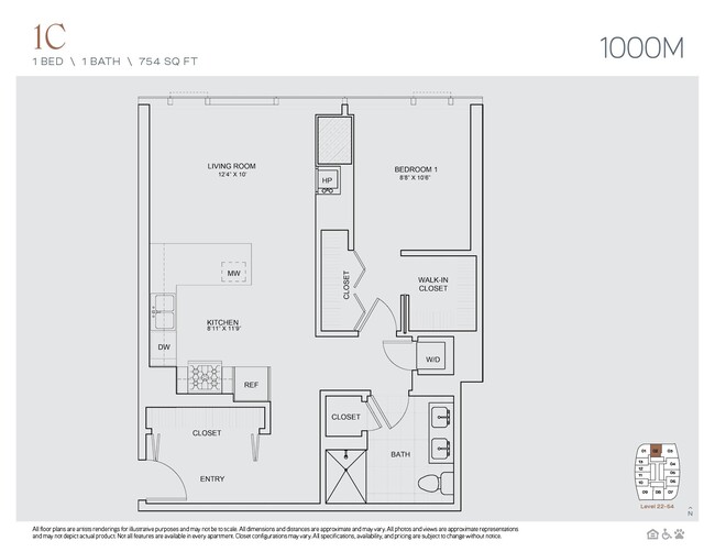 Floorplan - 1000M