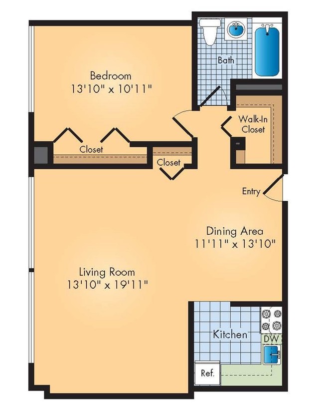 Floorplan - The Square at 511 Apartments
