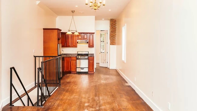 Top floor of duplex - living room/kitchen - 1038 Flushing Ave