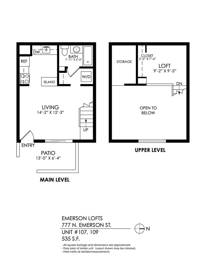 Floorplan - Emerson Lofts