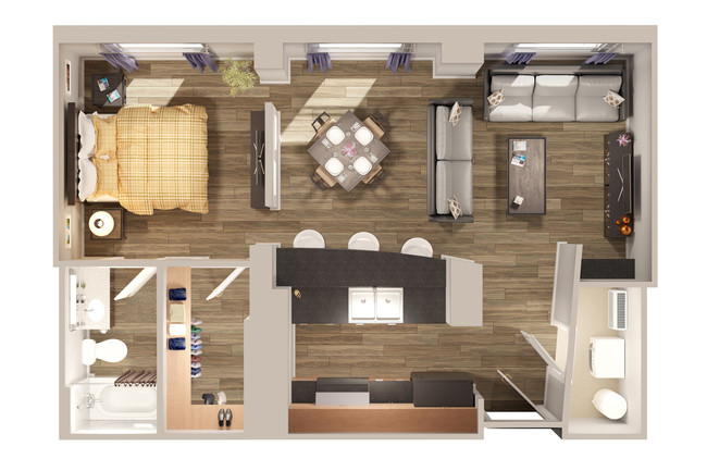 Floorplan - The Carling Apartments