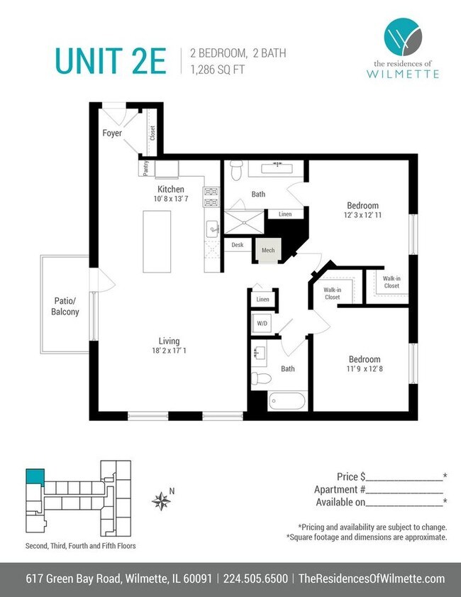 The Residences of Wilmette 617 Green Bay Rd Wilmette IL 60091