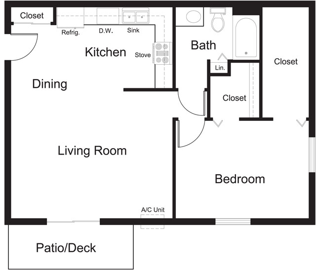 Floorplan - De Pere Apartments