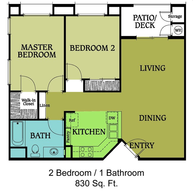 2BR/1BA - Vintage Shores