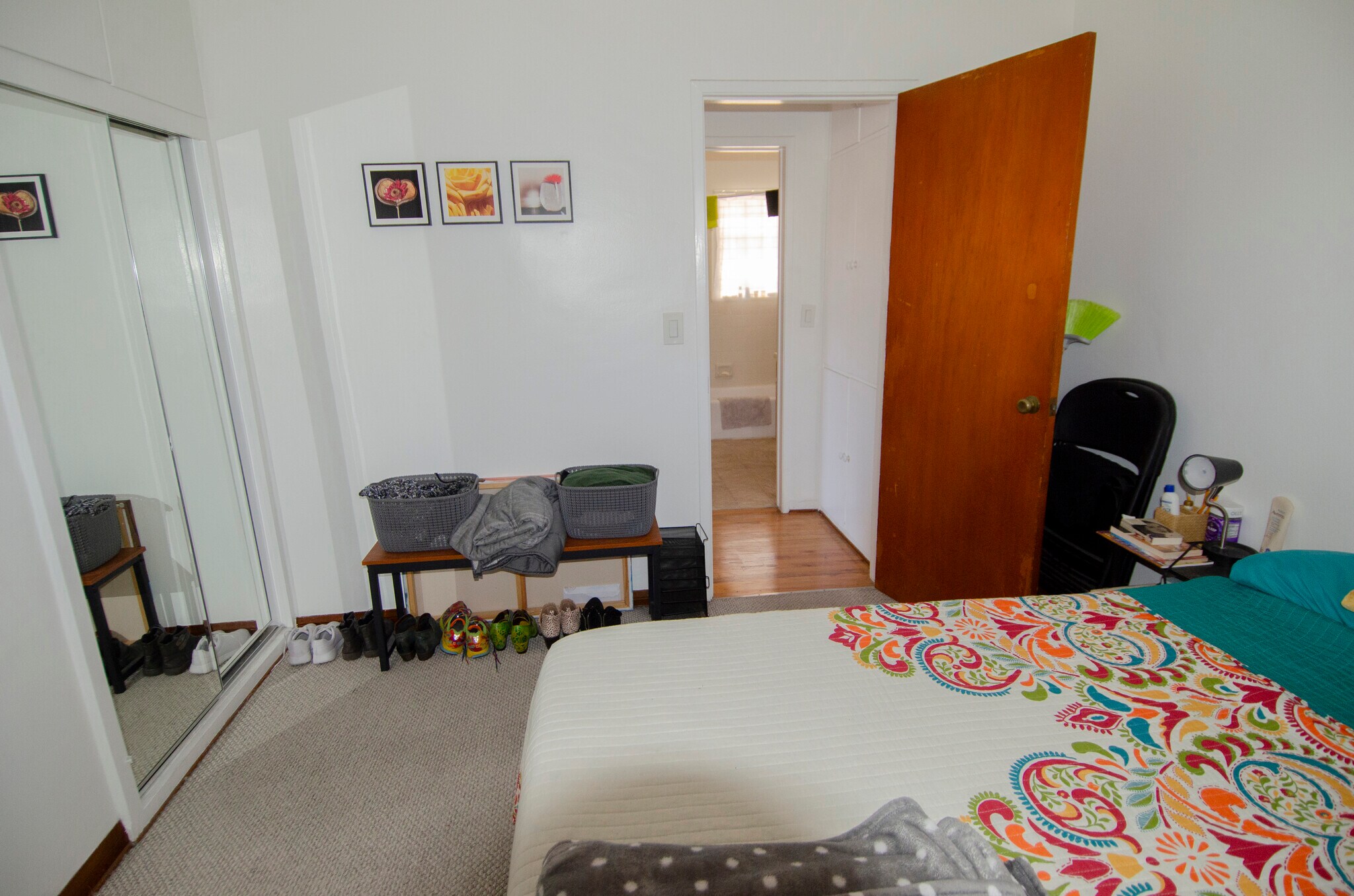 Bedroom to Hallway & Bath - 835 N Wilton Pl