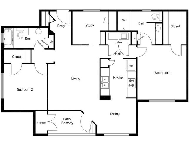 Floorplan - Parkway Senior Apartments