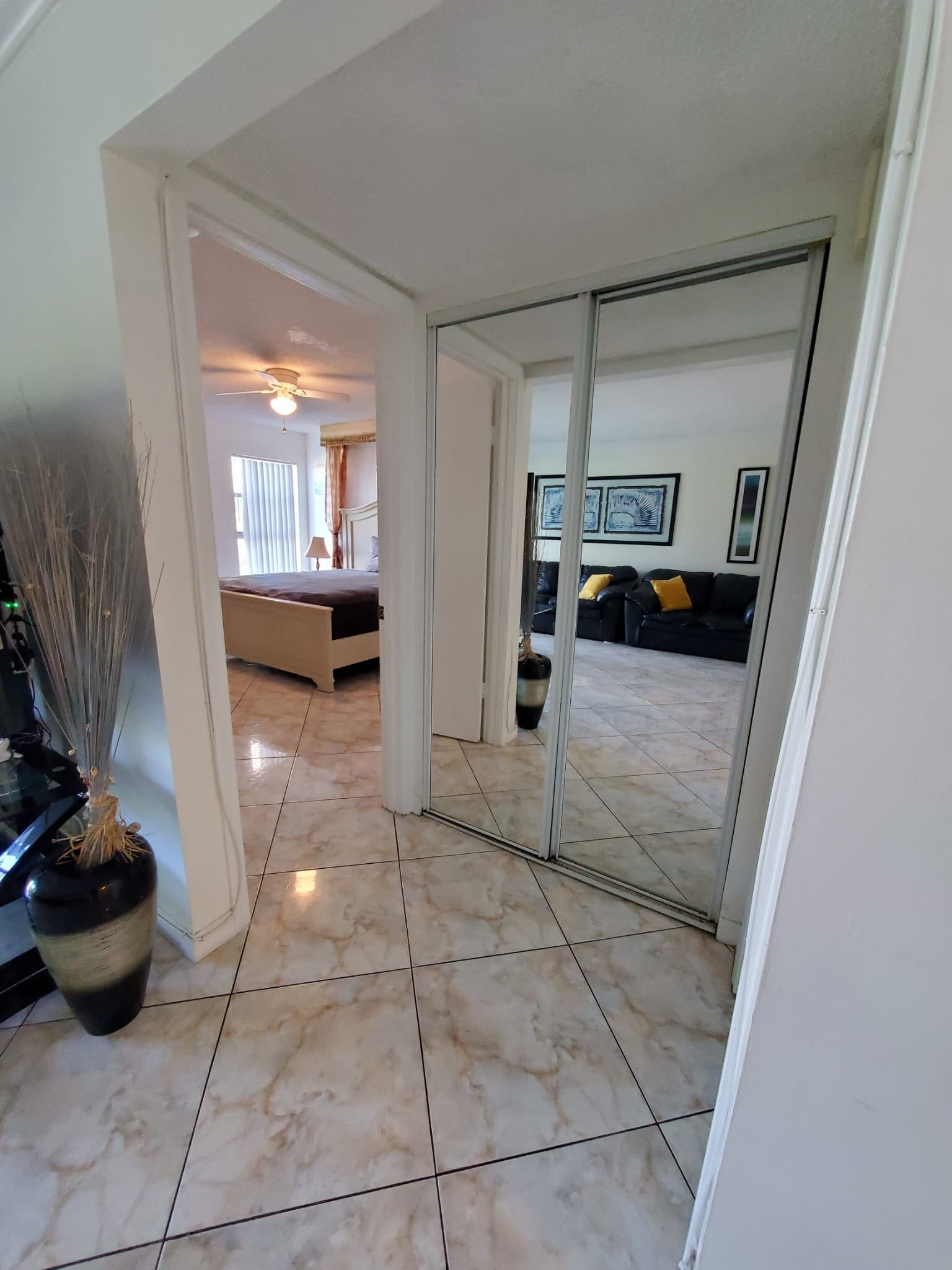 View of main bedroom from livingroom - 201 178th Dr