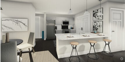 Kitchen - Flats at Walnut Ridge