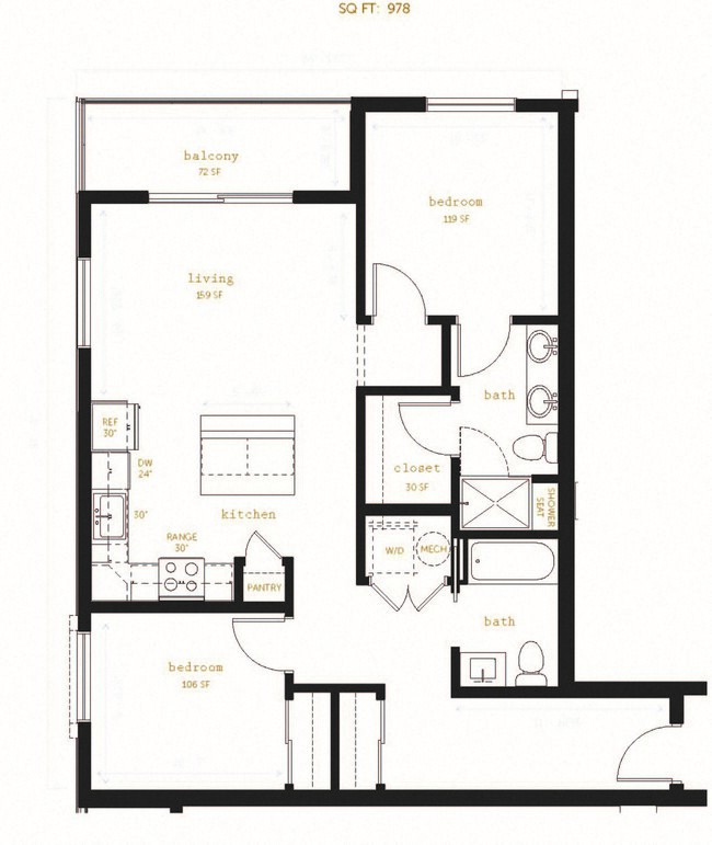 Floorplan - Lyric 39