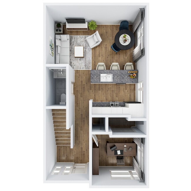 Floorplan - 2511 N Hamilton St