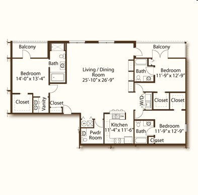 3BR/3.5BA - Park View Condo