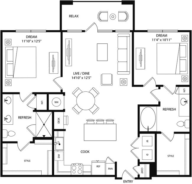 Floorplan - Tessa at Katy