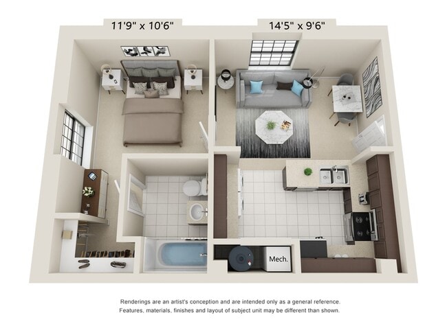 1 Bed 1 Bath - Shockoe Center