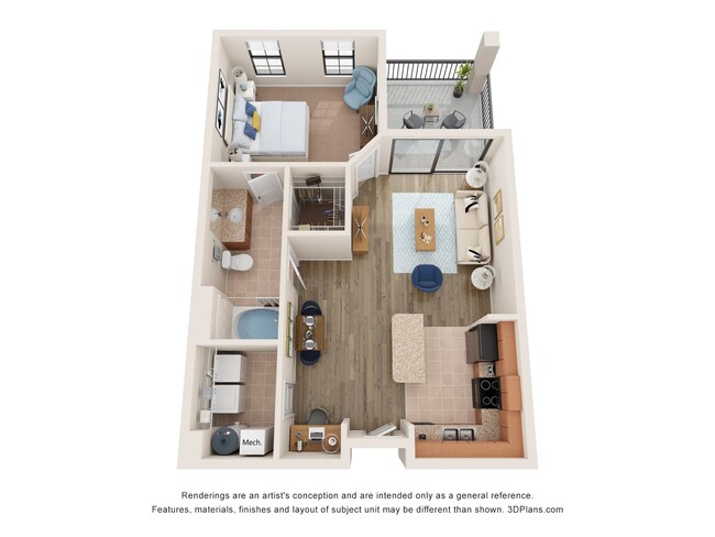 Floorplan - Wildflower Apartments